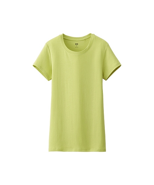 UNIQLO（ユニクロ）の「WOMEN スーピマコットンモダールクルーネックT（半袖）（Tシャツ/カットソー・レディース・BLACK/BLUE/GRAY/PURPLE/RED/LIGHT BLUE/WHITE/NAVY/LIGHT ORANGE/LIGHT GRAY/GREEN/PINK・M/L/S/XL/XXL/3XL）」の5枚目の写真