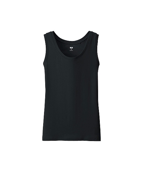 UNIQLO（ユニクロ）の「WOMEN スーピマコットンモダールタンクトップ（Tシャツ/カットソー・レディース・LIGHT GRAY/PURPLE/BLACK/GREEN/WHITE/GRAY/BLUE/YELLOW/90/LIGHT ORANGE・XL/M/S/XXL/3XL/L）」の3枚目の写真