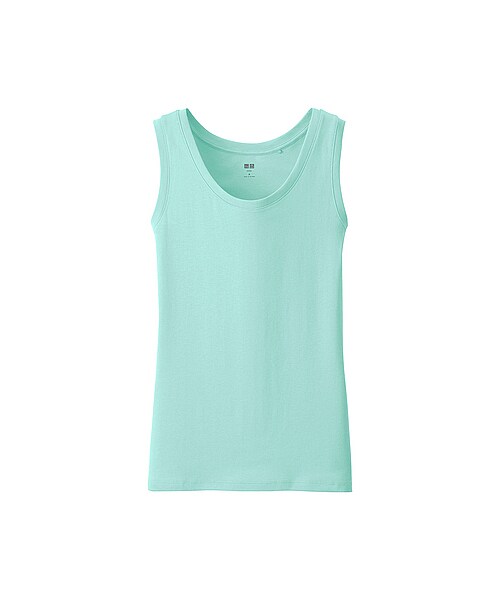 UNIQLO（ユニクロ）の「WOMEN スーピマコットンモダールタンクトップ（Tシャツ/カットソー・レディース・LIGHT GRAY/PURPLE/BLACK/GREEN/WHITE/GRAY/BLUE/YELLOW/90/LIGHT ORANGE・XL/M/S/XXL/3XL/L）」の5枚目の写真