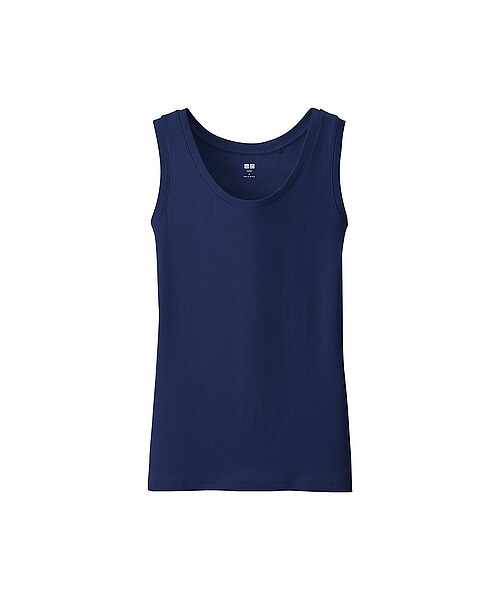 UNIQLO（ユニクロ）の「WOMEN スーピマコットンモダールタンクトップ（Tシャツ/カットソー・レディース・LIGHT GRAY/PURPLE/BLACK/GREEN/WHITE/GRAY/BLUE/YELLOW/90/LIGHT ORANGE・XL/M/S/XXL/3XL/L）」の7枚目の写真