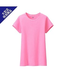 UNIQLO | WOMEN スーピマコットンウォッシュクルーネックT（半袖）＋(Tシャツ/カットソー)
