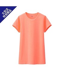 UNIQLO | WOMEN スーピマコットンウォッシュクルーネックT（半袖）＋(Tシャツ/カットソー)