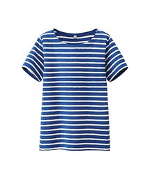UNIQLO | WOMEN ボーダークルーネックT（半袖）(Tシャツ/カットソー)