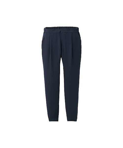 UNIQLO（ユニクロ）の「WOMEN トラックパンツ（パンツ(スマートスタイルパンツ)・レディース・DARK GREEN/NAVY/NATURAL/BLACK・S/XL/L/M）」の4枚目の写真