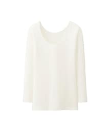 UNIQLO | WOMEN ヒートテックUネックT（8分袖）(その他アンダーウェア/インナー)