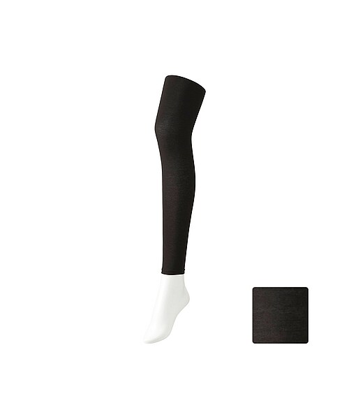 UNIQLO(ユニクロ)の「WOMEN ヒートテックレギンス(10分丈)(レッグウェア・レディース・NAVY/DARK GRAY/BLACK・M/S/XL/L)」の3枚目の写真