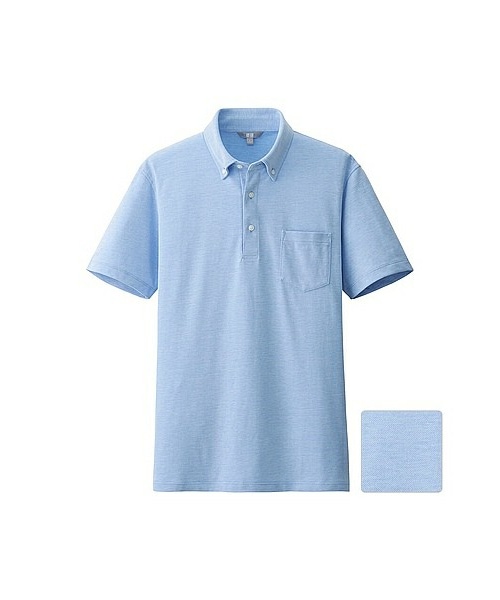 UNIQLO（ユニクロ）の「MEN ドライシャツカラーポロシャツ（ボタン