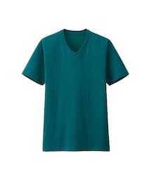 UNIQLO | MEN ドライカラーVネックT（半袖）A(Tシャツ/カットソー)