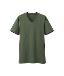 UNIQLO | MEN ドライカラーVネックT（半袖）A(Tシャツ/カットソー)