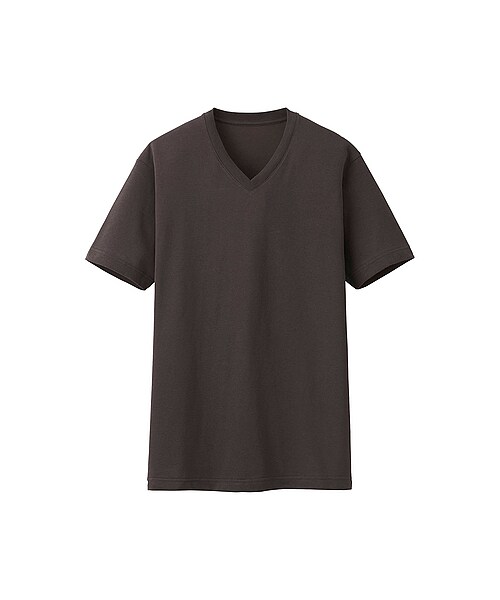 UNIQLO（ユニクロ）の「MEN ドライカラーVネックT（半袖）（Tシャツ（半袖・タンクトップ）・メンズ・NAVY/BLACK/GRAY/DARK GRAY/BROWN/WHITE・L/S/M/XL）」の12枚目の写真