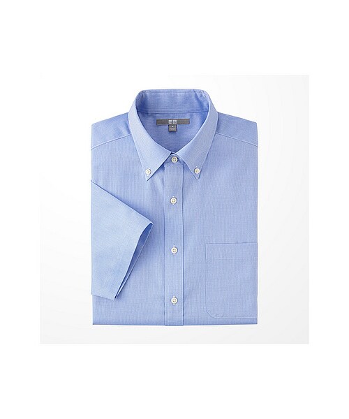 UNIQLO（ユニクロ）の「MEN ドライイージーケアシャツ（半袖）（シャツ/ブラウス・メンズ・PINK/BLUE/WHITE・L/XL/M/S）」の3枚目の写真