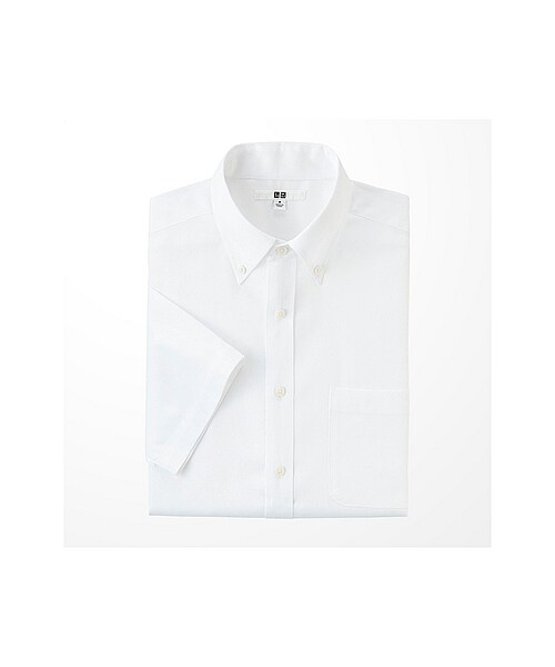 UNIQLO（ユニクロ）の「MEN ドライイージーケアシャツ（半袖）（シャツ/ブラウス・メンズ・PINK/BLUE/WHITE・L/XL/M/S）」の2枚目の写真