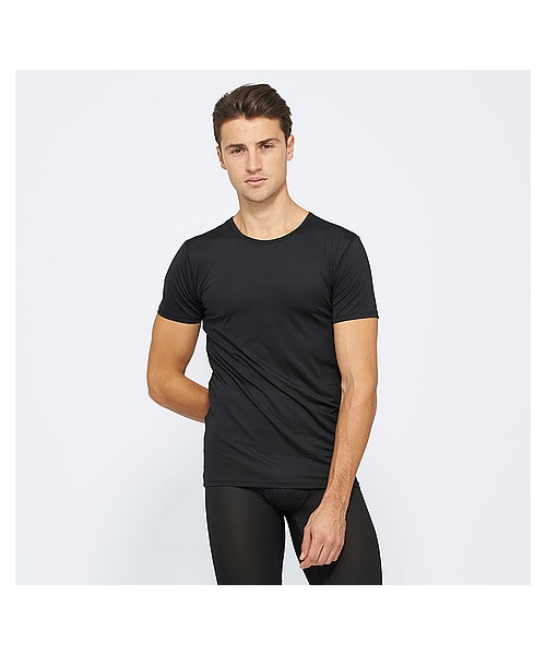 UNIQLO(ユニクロ)の「MEN エアリズムクルーネックT(半袖)(インナーTシャツ・メンズ・BLUE/GRAY/DARK GRAY/BLACK/WHITE・3XL/S/XL/M/XXL/L)」の5枚目の写真