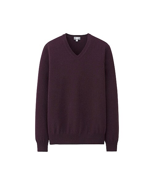 UNIQLO（ユニクロ）の「MEN カシミヤVネックセーター（長袖）（ニット