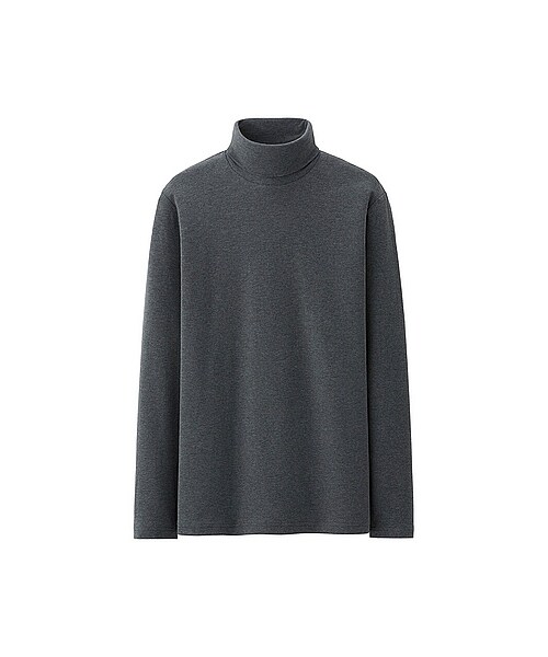 UNIQLO(ユニクロ)の「MEN ソフトタッチタートルネックT(長袖)(Tシャツ(長袖・7分袖)・メンズ・DARK GRAY/WHITE/NAVY/WINE/KHAKI/DARK GREEN/BLACK・4XL/3XL/XXL)」の1枚目の写真