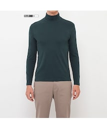 UNIQLO | MEN ソフトタッチタートルネックT（長袖）(トップス)