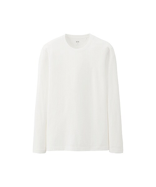 UNIQLO（ユニクロ）の「MEN スーピマコットンクルーネックT（長袖・大きいサイズ）（Tシャツ（長袖・7分袖）・メンズ・WINE/GRAY/WHITE・4XL/3XL/XXL）」の3枚目の写真