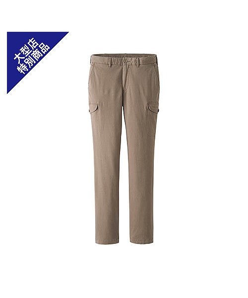 UNIQLO（ユニクロ）の「MEN スリムフィットカーゴ（ロングパンツ・メンズ・KHAKI/BLACK/OLIVE・120/70/115）」の2枚目の写真