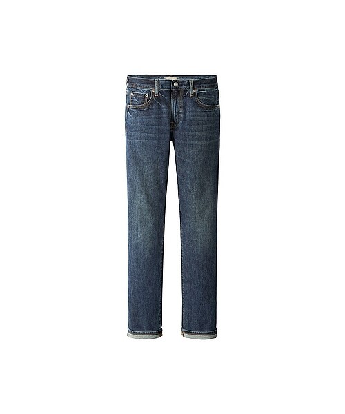 UNIQLO(ユニクロ)の「MEN セルビッジスリムフィットストレートジーンズ(ジーンズ・メンズ・NAVY/GRAY/BLUE/BLACK・48/27/40/46/44/42)」の5枚目の写真