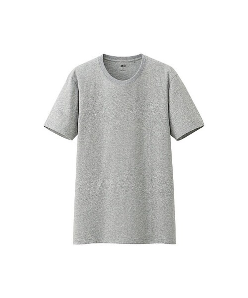 UNIQLO(ユニクロ)の「MEN スーピマコットンクルーネックT(半袖)(Tシャツ(半袖・タンクトップ)・メンズ・GRAY/NAVY/WHITE/PINK/RED/BLACK/GREEN/DARK BROWN・L/S/XL/M)」の2枚目の写真