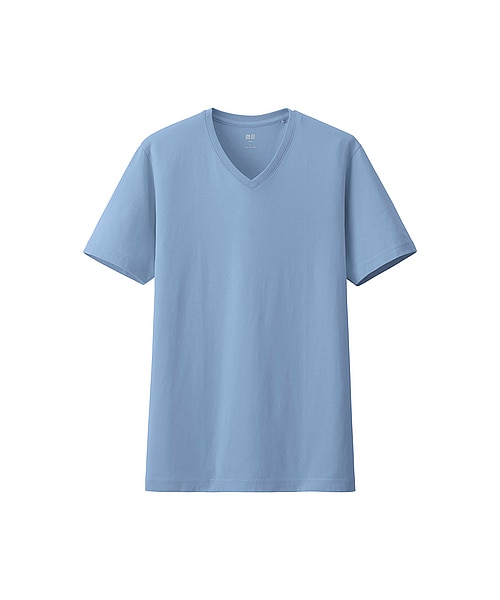 UNIQLO（ユニクロ）の「MEN スーピマコットンVネックT（半袖）（Tシャツ/カットソー・メンズ・BLACK/BLUE/RED/WINE/DARK GRAY/GREEN/NAVY/WHITE/LIGHT GRAY/GRAY/BROWN・XL/M/S/L/XXL/4XL/3XL）」の8枚目の写真
