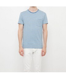 UNIQLO | MEN スラブボーダークルーネックT（半袖）B＋(Tシャツ/カットソー)