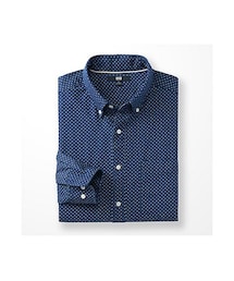 UNIQLO | MEN デニムプリントシャツ（長袖）(シャツ/ブラウス)