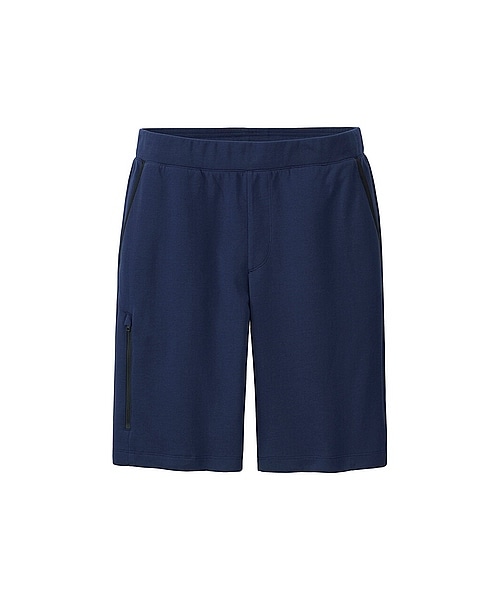 UNIQLO(ユニクロ)の「MEN ドライストレッチスウェットショートパンツ(ショートパンツ・メンズ・WHITE/GRAY/BLACK/RED/BLUE/NAVY・S/M/L/XL/XXL/3XL/4XL)」の2枚目の写真