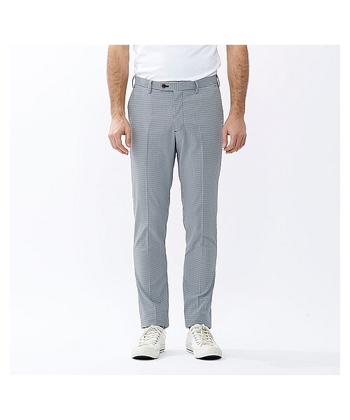 UNIQLO（ユニクロ）の「MEN ドライストレッチパンツ（柄）（ロングパンツ・メンズ・BLUE/GRAY・88/79/82/73/70/115/85/91/76/120）」の2枚目の写真