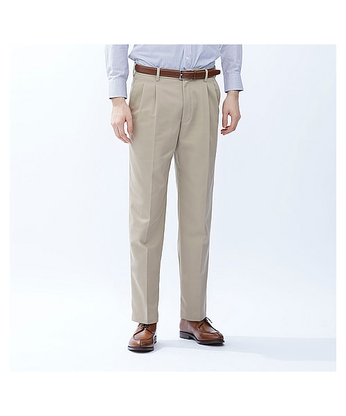 ユニクロ Men イージーケアツータックチノ Wear