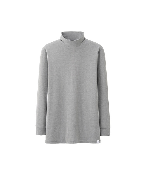 UNIQLO(ユニクロ)の「MEN ヒートテックハイネックT(9分袖)(インナーTシャツ・メンズ・BLACK/NAVY/DARK GRAY/GRAY/WHITE・M/L/S/XL)」の4枚目の写真