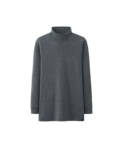 UNIQLO(ユニクロ)の「MEN ヒートテックハイネックT(9分袖)(インナーTシャツ・メンズ・BLACK/NAVY/DARK GRAY/GRAY/WHITE・M/L/S/XL)」の3枚目の写真