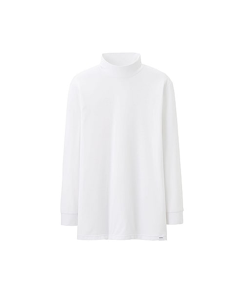 UNIQLO(ユニクロ)の「MEN ヒートテックハイネックT(9分袖)(インナーTシャツ・メンズ・BLACK/NAVY/DARK GRAY/GRAY/WHITE・M/L/S/XL)」の2枚目の写真
