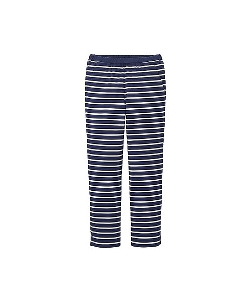 ユニクロ ユニクロ の Girls イージークロップドパンツ ボーダー パンツ Wear