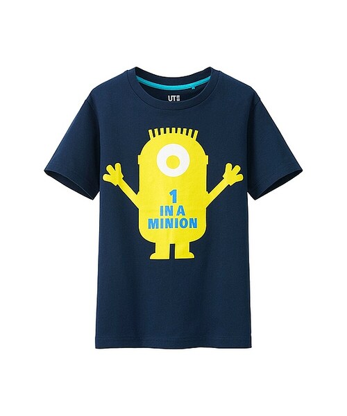 ユニクロ ユニクロ の Boys ミニオン メイドグラフィックt 半袖 Tシャツ カットソー Wear
