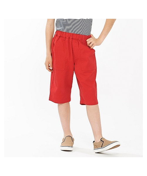 UNIQLO（ユニクロ）の「BOYS イージーハーフパンツ（ツイル）（その他パンツ・キッズ・BLUE/WHITE/OLIVE/GREEN/BEIGE/RED/NAVY・XL/S/L/M）」の7枚目の写真