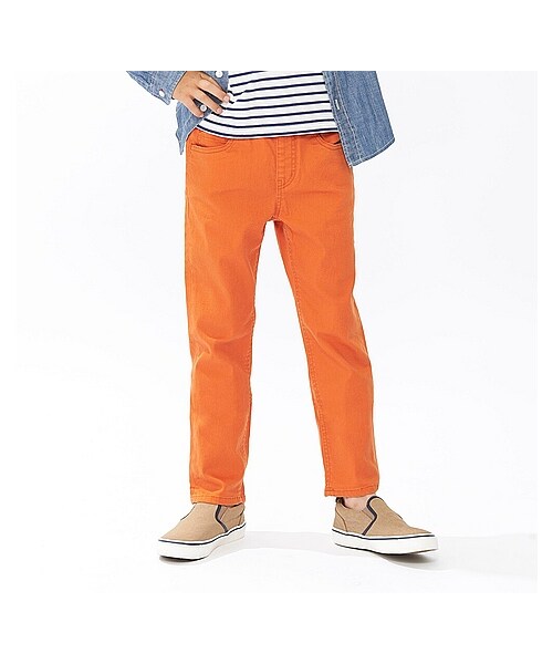 UNIQLO(ユニクロ)の「BOYS ツイルイージーパンツ(BOYSボトムス・キッズ・BLUE/BEIGE/GRAY/OLIVE/BLACK/ORANGE/WHITE・L/XL/S/M)」の14枚目の写真