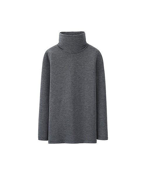 UNIQLO(ユニクロ)の「KIDS ヒートテックタートルネックT(長袖)(HEATTECH(ヒートテック)・キッズ・DARK GRAY/NAVY/BLACK/OFF WHITE・120/110/150/140/130)」の2枚目の写真