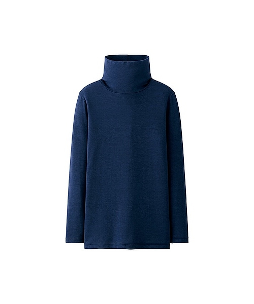 UNIQLO(ユニクロ)の「KIDS ヒートテックタートルネックT(長袖)(HEATTECH(ヒートテック)・キッズ・DARK GRAY/NAVY/BLACK/OFF WHITE・120/110/150/140/130)」の8枚目の写真