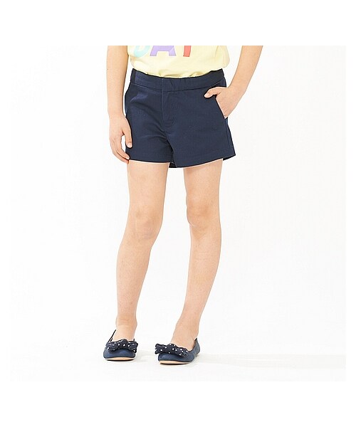 UNIQLO（ユニクロ）の「GIRLS チノショートパンツ＋E（その他パンツ・キッズ・PINK/OFF WHITE/BLUE/GREEN/NATURAL/NAVY・150/140/130/110/120）」の5枚目の写真