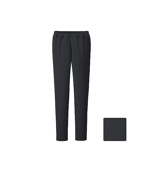 UNIQLO（ユニクロ）の「GIRLS イージーレギンスパンツ（無地）（GIRLS パンツ・スカート・キッズ・BLACK/PINK/OFF WHITE/ORANGE/BLUE・S/M/L/XL）」の2枚目の写真