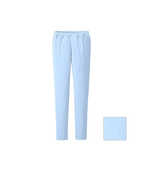 UNIQLO（ユニクロ）の「GIRLS イージーレギンスパンツ（無地）（GIRLS パンツ・スカート・キッズ・BLACK/PINK/OFF WHITE/ORANGE/BLUE・S/M/L/XL）」の5枚目の写真