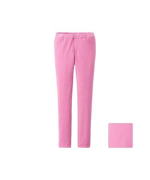 UNIQLO（ユニクロ）の「GIRLS イージーレギンスパンツ（GIRLS パンツ・スカート・キッズ・OFF WHITE/KHAKI/RED/BLACK/PINK・XL/S/L/M）」の6枚目の写真