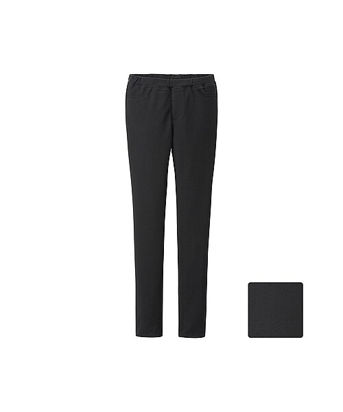 UNIQLO（ユニクロ）の「GIRLS イージーレギンスパンツ（GIRLS パンツ・スカート・キッズ・OFF WHITE/KHAKI/RED/BLACK/PINK・XL/S/L/M）」の3枚目の写真