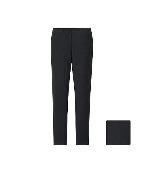 UNIQLO（ユニクロ）の「GIRLS レギンス（無地・10分丈）（レギンス/スパッツ・キッズ・DARK GRAY 08/BLACK 09・M/XL/L/S）」の2枚目の写真
