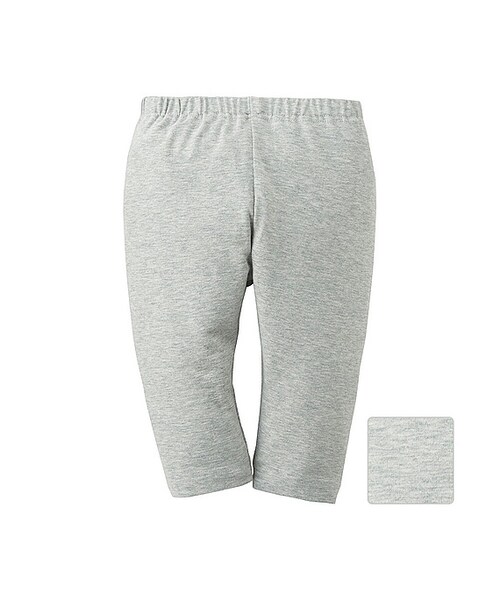 UNIQLO（ユニクロ）の「レギンス（無地・7分丈）（その他ベビー用品・キッズ・OFF WHITE 01/GRAY 03/BLACK 09・90/100/80）」の3枚目の写真