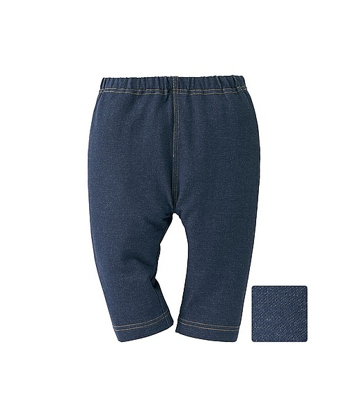 UNIQLO(ユニクロ)の「BABY レギンス(デニム・7分丈)(トップス・ボトムス・キッズ・BLUE/NAVY・80/90/100)」の4枚目の写真