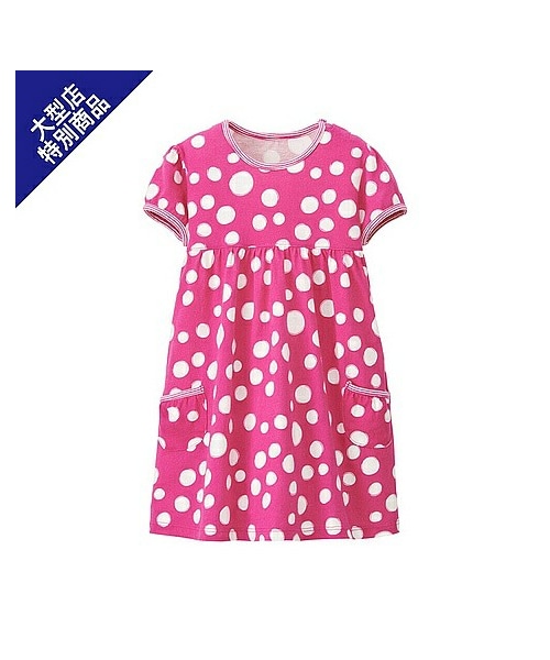 UNIQLO（ユニクロ）の「BABY カットソーワンピース（ドット