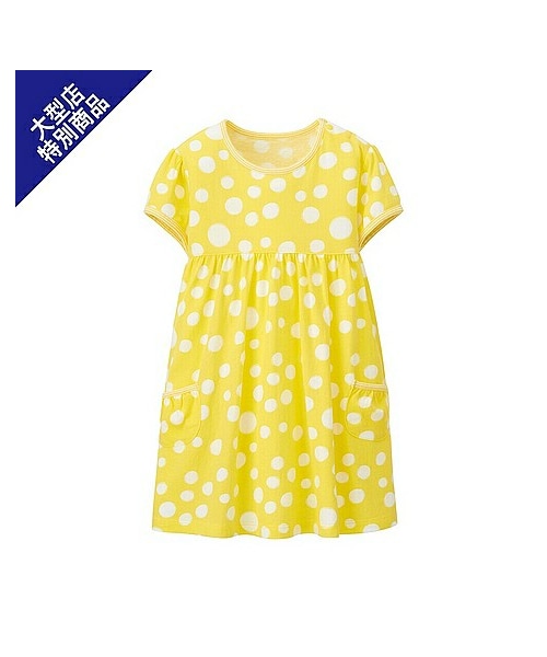 UNIQLO（ユニクロ）の「BABY カットソーワンピース（ドット