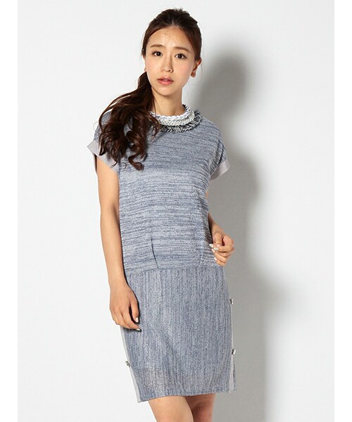 ライチ ライチ の Titilate Valet ビジュー付きフレンチスリーブワンピース ジャケット アウター Wear